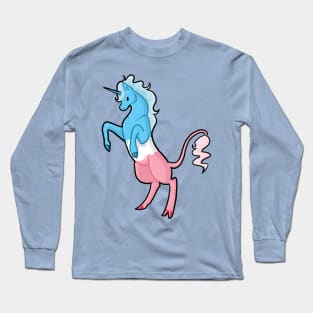 Trans Pride Unicorn Long Sleeve T-Shirt